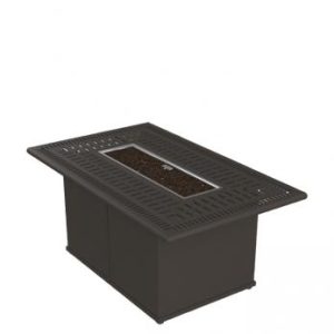 Tropitone Furniture 801753FPM-24 Spectrum 53" x 32" Rectangular Fire Pit, Manual Ignition