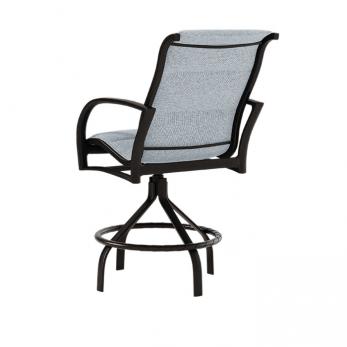 Tropitone Furniture 922127PS-28 Ronde Padded Sling Bar Stool Tropitone Furniture 922127PS-28 Ronde Padded Sling Bar Stool