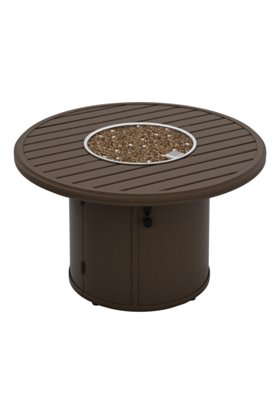 Tropitone Furniture 401642FPM Banchetto 42" Round Fire Pit, Manual Ignition