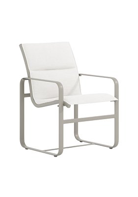 Tropitone Furniture 422437PS Brasilia Padded Sling, Dining Chair Low Back