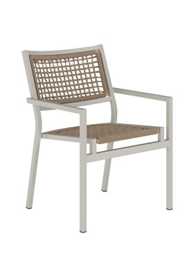 Tropitone Furniture 592437RP Cabana Club Rope Seat Stacking Dining Chair