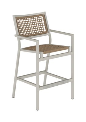 Tropitone Furniture 592426RP-30 Cabana Club Rope Seat 30" Seat HT Stationary Bar Stool