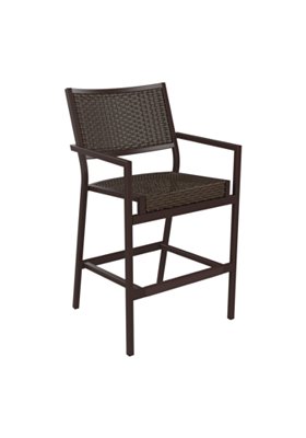 Tropitone Furniture 591526WS Cabana Club Woven Bar Stool