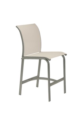 Tropitone Furniture 461429-28 Elance Relaxed Sling Armless Stationary Bar Stool