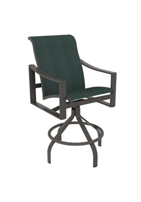 Tropitone Furniture 381527-28 Kenzo Sling Swivel Bar Stool