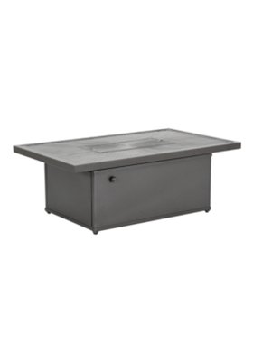 Tropitone Furniture 262053FPL-18 Linea 50" x 30" Rectangular, 18" HT, Match Lit Fire Pit