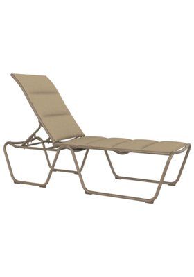 Tropitone Furniture 221732PS-18 Millennia Padded Sling Armless Chaise Lounge (ADA Compliant)
