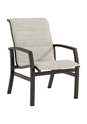 Tropitone Furniture 162137PS Muirlands Padded Sling Low Back Dining Chair