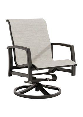 Tropitone Furniture 162169 Muirlands Sling Low Back Swivel Rocker