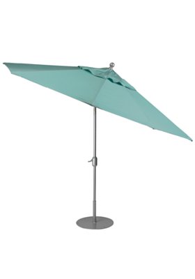 Tropitone Furniture QV810TKD Portofino II, Oval 8' x 10' Auto-Tilt, Crank Lift Umbrella, KD Pole