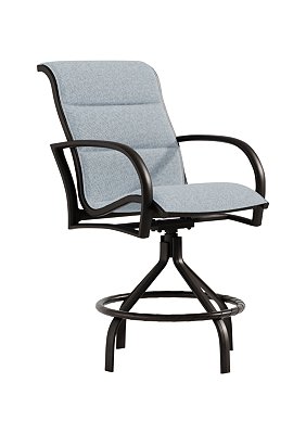 Tropitone Furniture 922127PS-28 Ronde Padded Sling Bar Stool