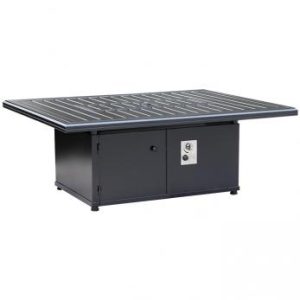 Tropitone Furniture 762367FP-24 Solasta, 54" x 42" Rectangle 27" Height Ignitor Fire Pit